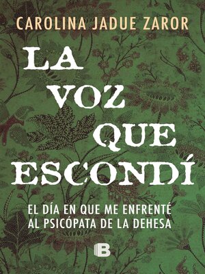 cover image of Voz que escondí